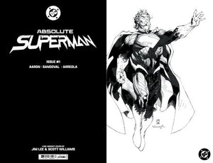 Absolute Superman #1  1:100 Jim Lee Black & White Card Stock Variant