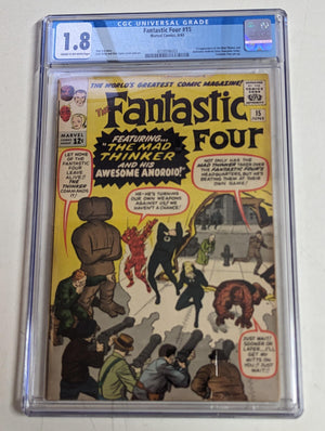 Fantastic Four #15 Certified Guaranty Company (CGC) Graded 1.8