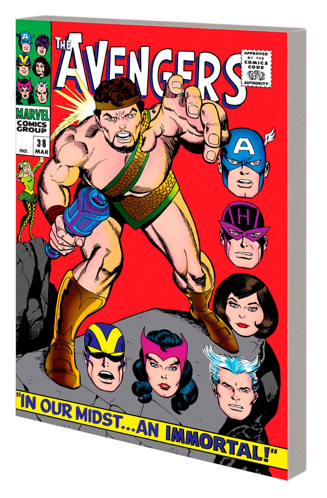 Mighty Marvel Masterworks: The Avengers Volume 4 - The Sign Of The Serpent - Direct Market Cover