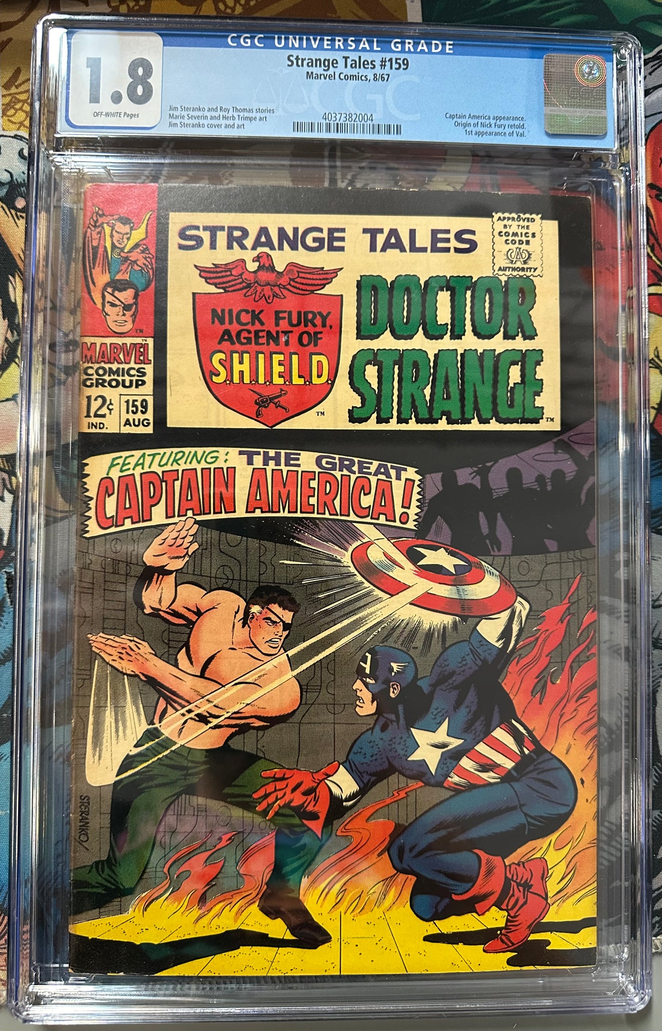 Strange Tales #159 Certified Guaranty Company (CGC) Graded 1.8 - 1st Appearance of Val