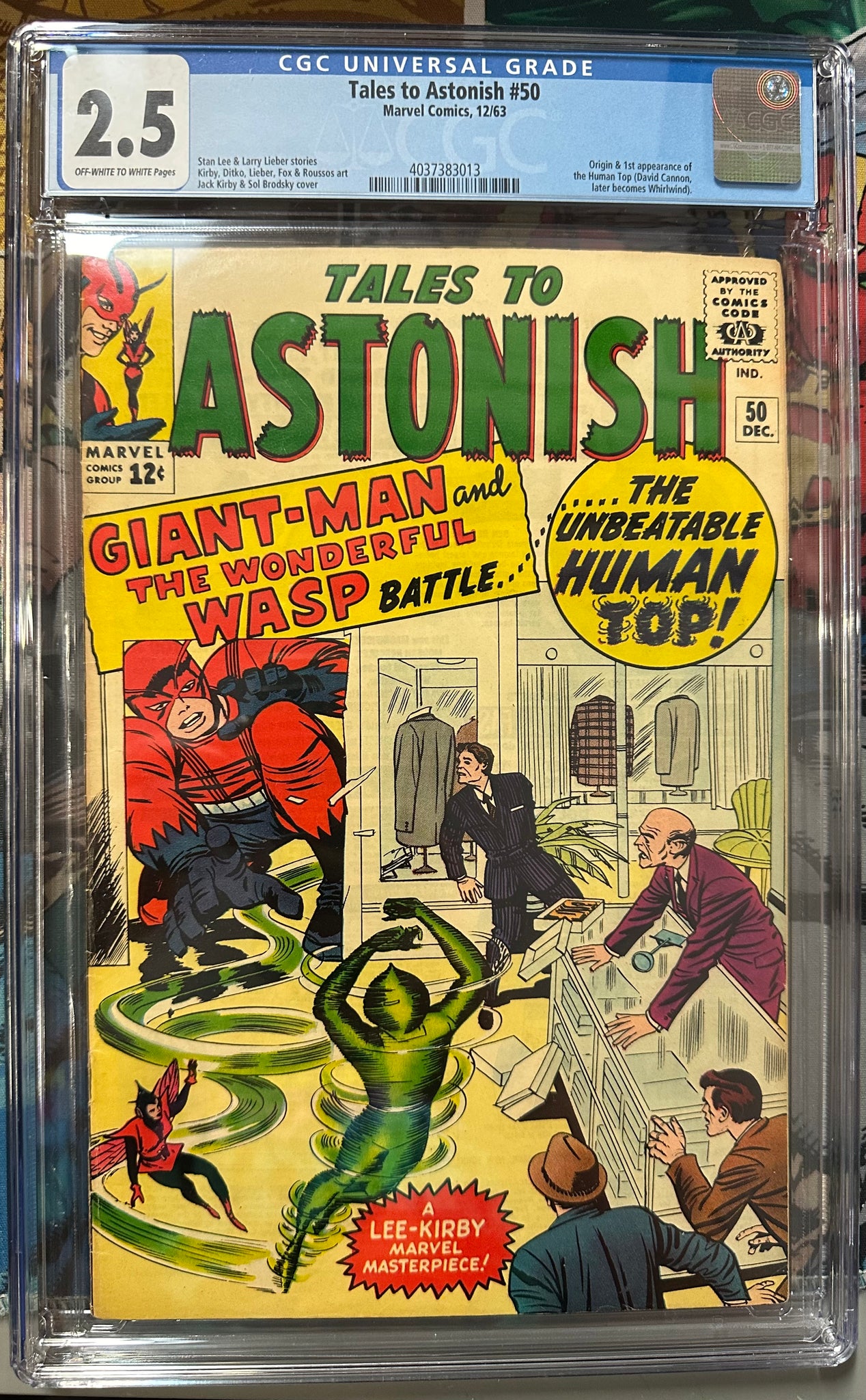 Tales To Astonish #50 Certified Guaranty Company (CGC) Graded 2.5 - 1st Appearance of Human Top