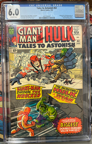 Tales to Astonish #63 Certified Guaranty Company (CGC) Graded 6.0 - 1st Appearance of The Leader