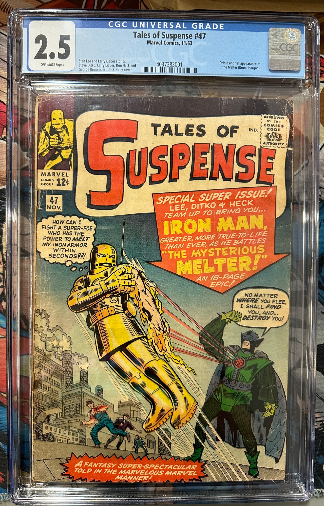 Tales of Suspense #47 Certified Guaranty Company (CGC) Graded 2.5 - First Appearance Of Melter