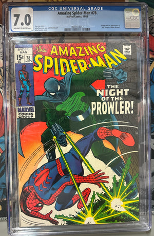 Amazing Spider-Man #78 Certified Guaranty Company (CGC) Graded 7.0 - First Appearance of Prowler