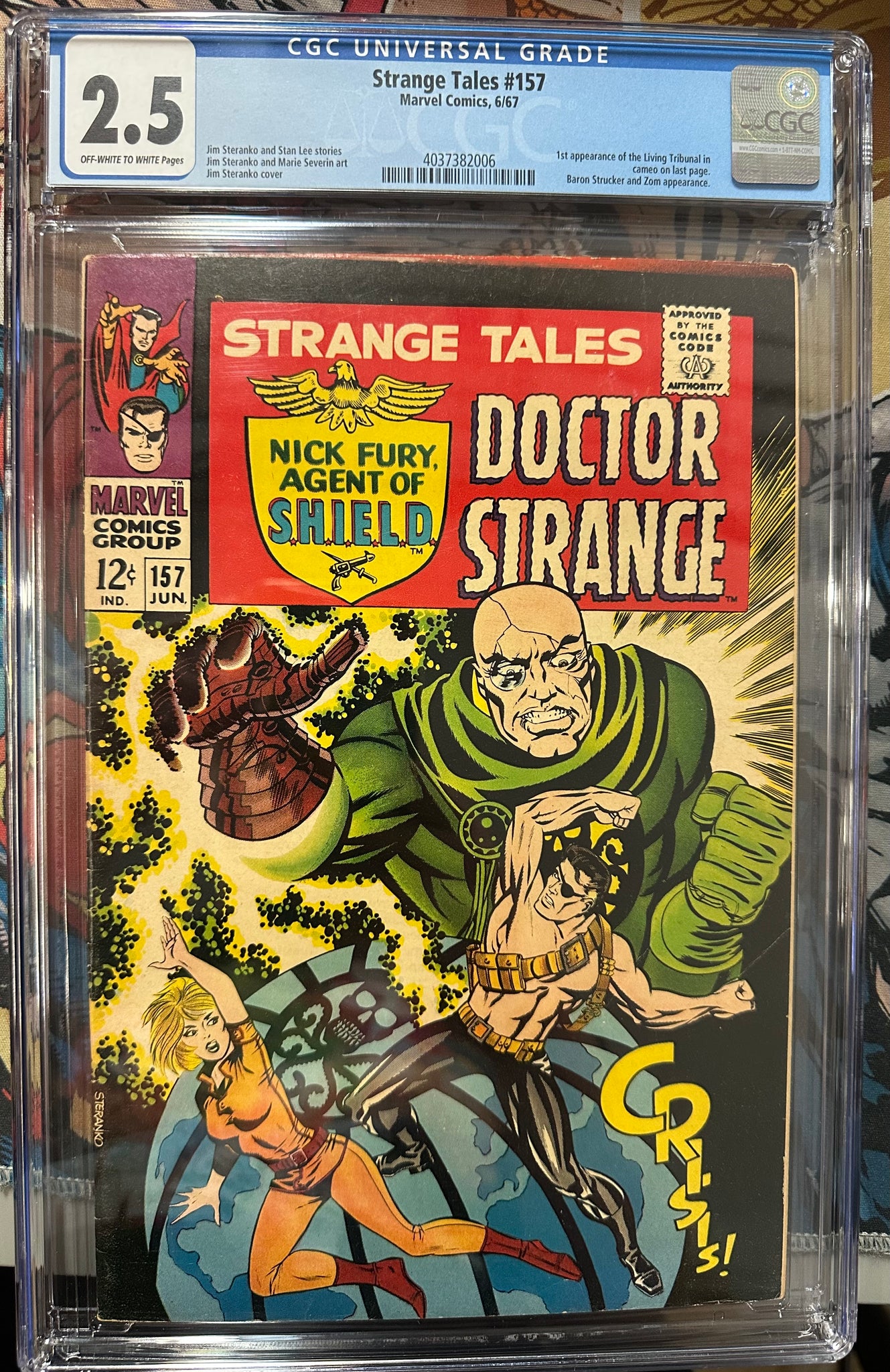 Strange Tales #157 Certified Guaranty Company (CGC) Graded2.5 - 1st Appearance of Living Tribunal