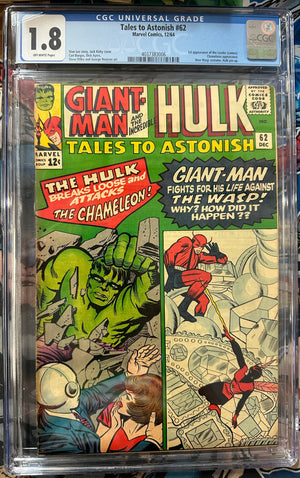 Tales to Astonish #62 Certified Guaranty Company (CGC) Graded 1.8 1st Cameo Of The Leader