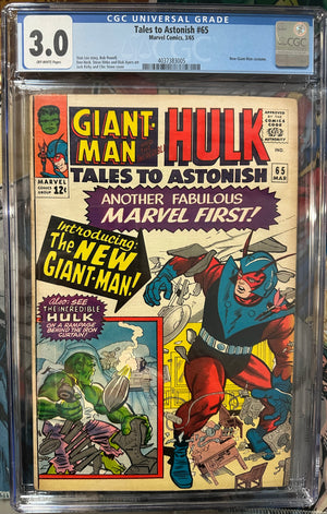 Tales to Astonish #65 Certified Guaranty Company (CGC) Graded 3.0 - New Giant Man Costume