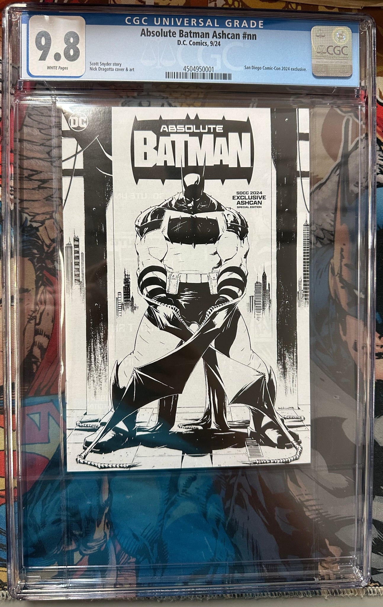 Absolute Batman Ashcan Certified Guaranty Company (CGC) Graded 9.8