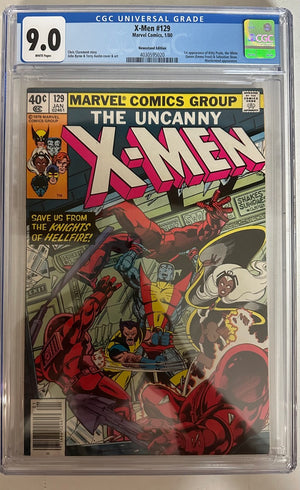 X-Men #129 Certified Guaranty Company (CGC) Graded 9.0 - 1st Appearance of Kitty Pryde, White Queen & Sebastian Shaw