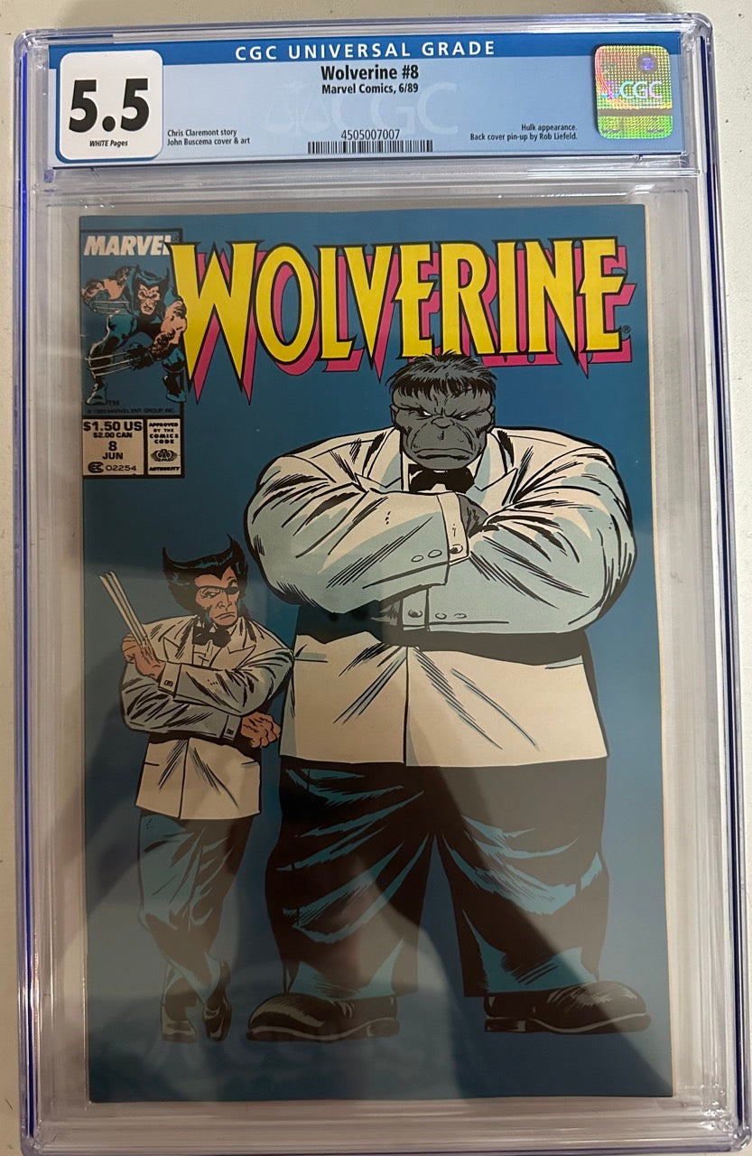 Wolverine #8 Certified Guaranty Company (CGC) Graded 5.5