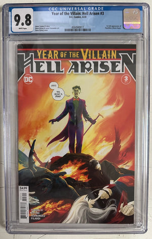 Year Of The Villain: Hell Arisen #3 Certified Guaranty Company (CGC) Graded 9.8 - 1st Cameo Punchline