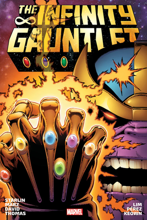 Infinity Gauntlet Omnibus HC Starlin Direct Market Cover