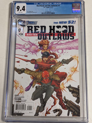 Red Hood And The Outlaws #1 New 52 Certified Guaranty Company (CGC) Graded 9.4