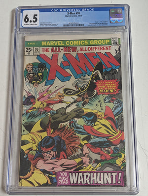 X-Men #95 Certified Guaranty Company (CGC) Graded 6.5 - Death of Thunderbird