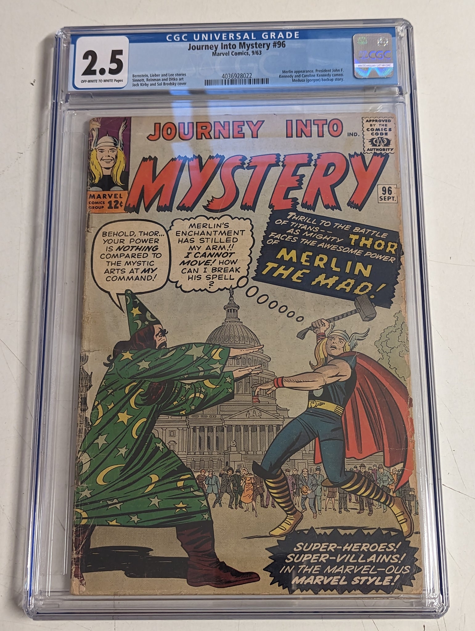 Journey Into Mystery #96 Certified Guaranty Company (CGC) Graded 2.5