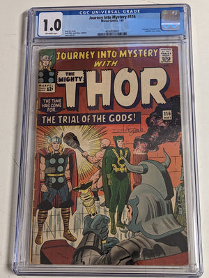 Journey Into Mystery #116 Certified Guaranty Company (CGC) Graded 1.0