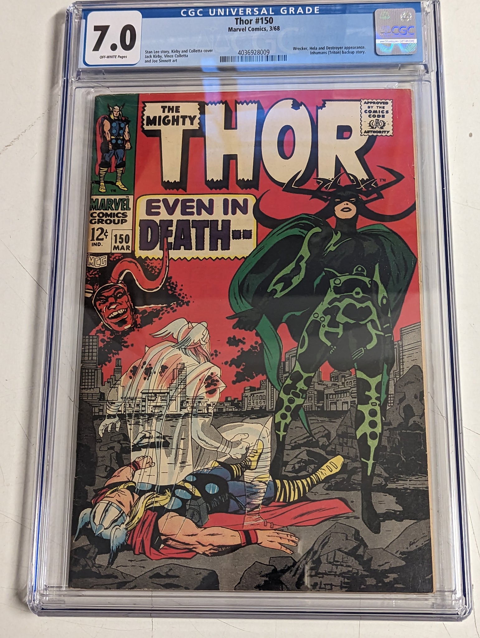 Thor #150 Certified Guaranty Company (CGC) Graded 7.0