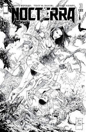 Nocterra (2021) #03 Tony S. Daniel Black & White Variant